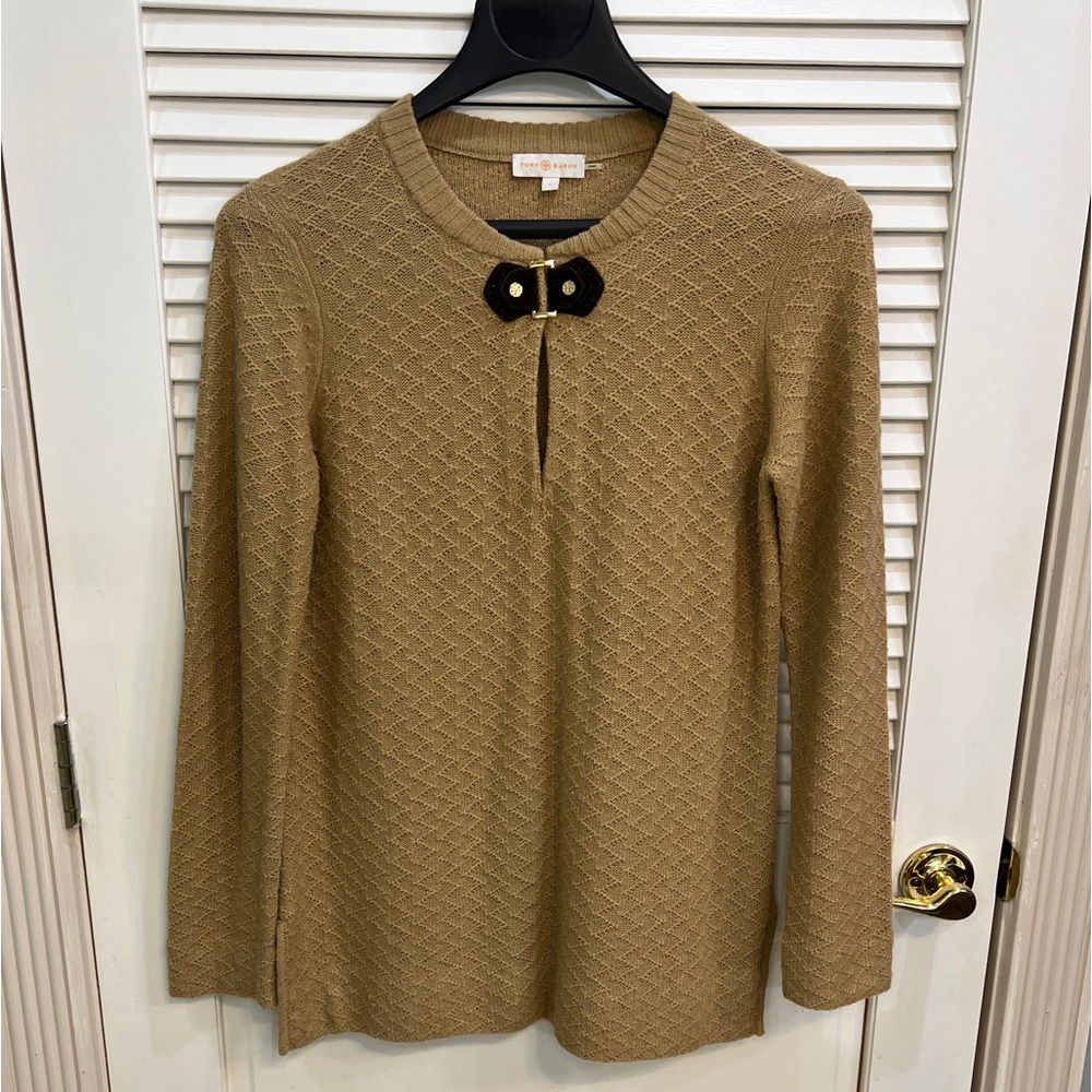 Tory Burch camel knit, size L